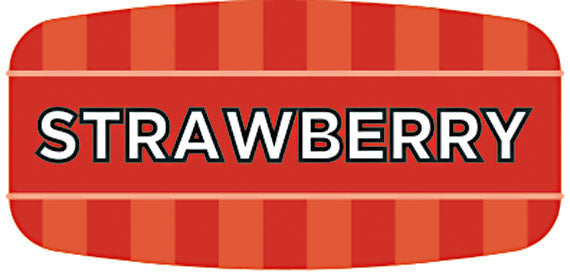Strawberry Flavor Labels, Strawberry Flavor Stickers