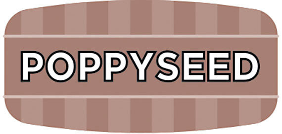 Poppyseed Flavor Labels, Poppyseed Flavor Stickers