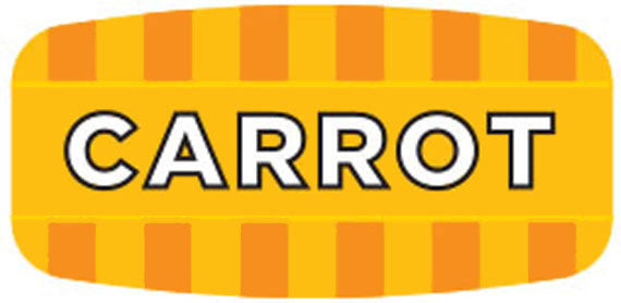 Carrot Flavor Labels, Carrot Flavor Stickers
