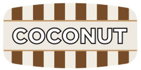 Coconut Flavor Labels, Coconut Flavor Stickers