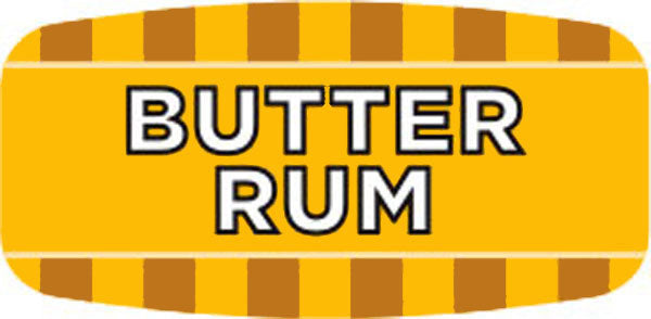 Butter Rum Flavor Labels, Butter Rum Flavor Stickers