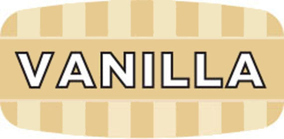 Vanilla Flavor Labels, Vanilla Flavor Stickers