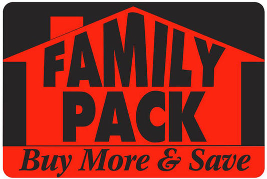 Family Pack with House Labels, Family Pack Stickers