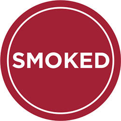 Smoked 1" Circle Labels, Smoked Stickers