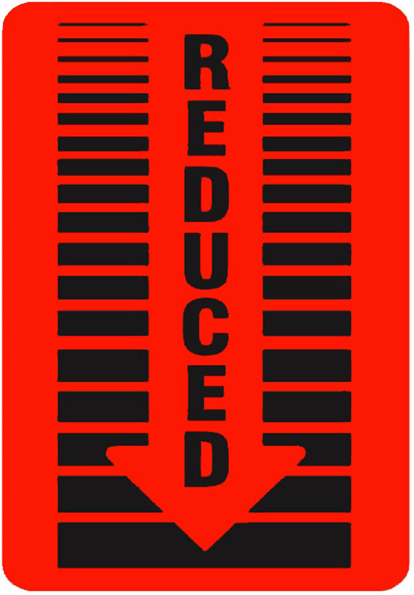 Reduced DayGlo Labels, Reduced Stickers