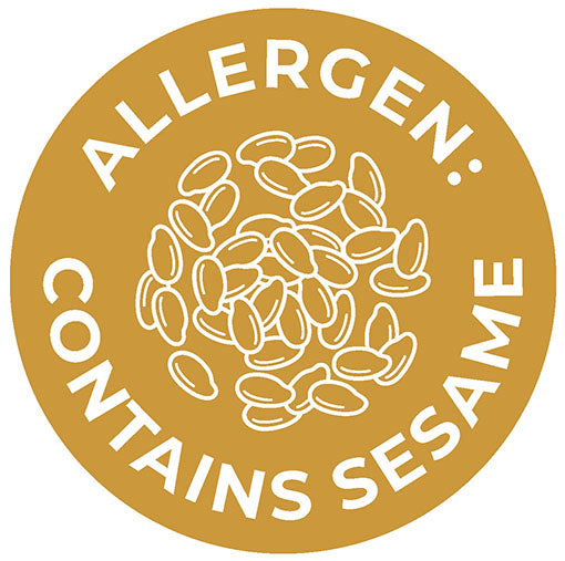 Sesame Seed Allergen Labels 1" Circle, Sesame Allergen Stickers