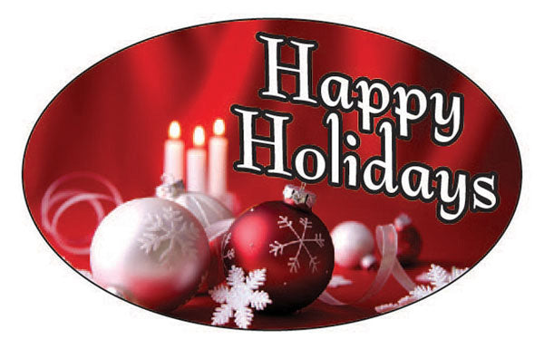 Happy Holidays Labels