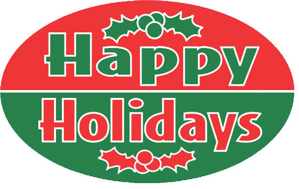Happy Holidays Labels