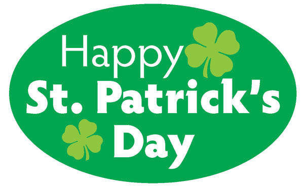 Happy St Patrick's Day Labels