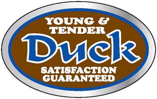 Young Duck Turkey Foil Labels, Young Duck Stickers