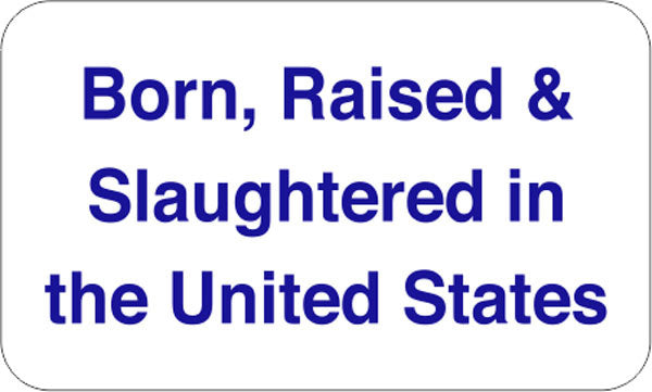 Born, Raised, Slaughtered in USA Labels, Stickers
