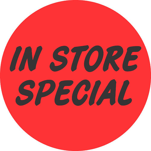 In Store Special DayGlo Labels, In Store Special Stickers