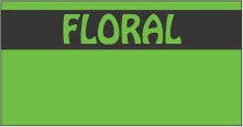 FLORAL Fl. Green Price Gun Labels FEB-152 for Monarch Model 1110