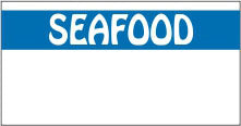SEAFOOD Price Gun Labels FEB-147 for Monarch Model 1110