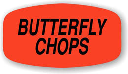 Butterfly Chops Dayglo Labels, Butterfly Chops Stickers