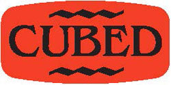 Cubed DayGlo Labels, Cubed Dayglo Stickers