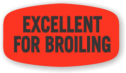 Excellent For Broiling DayGlo Labels, Stickers