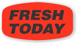 Fresh Today DayGlo Labels, Fresh Today Stickers