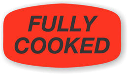 Fully Cooked DayGlo Labels, Fully Cooked Stickers