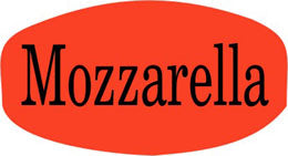 Mozzarella Cheese Labels, Mozzarella Cheese Stickers
