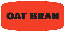 Oat Bran DayGlo Labels, Oat Bran Stickers