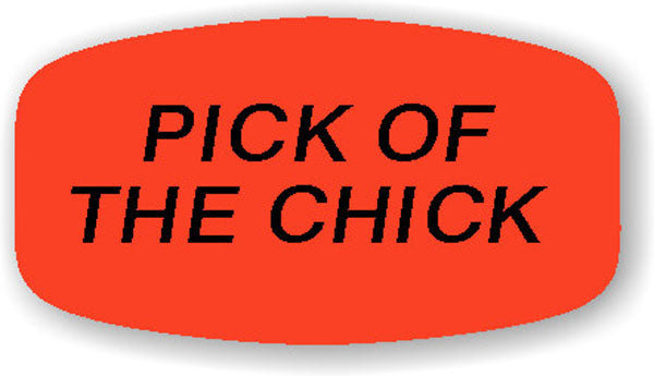 Pick of the Chick DayGlo Labels