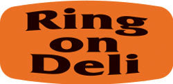 Ring On Deli DayGlo Labels, Ring On Deli Stickers