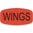 Wings DayGlo Label, Wings Stickers