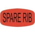 Spare Rib DayGlo Labels, Spare Rib Stickers