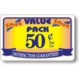 Value Pack Save 50 Cents Per Lb Labels, Stickers