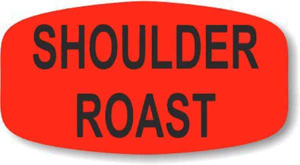 Shoulder Roast DayGlo Labels, Stickers