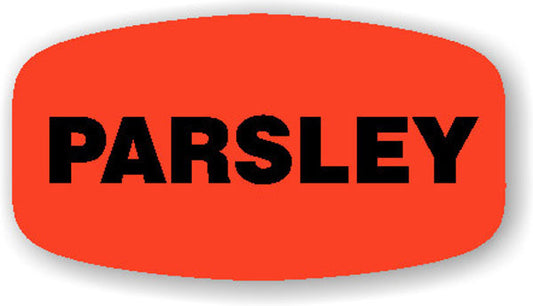 Parsley DayGlo Labels, Parsley Stickers
