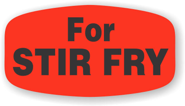 For Stir Fry DayGlo Labels, Stickers