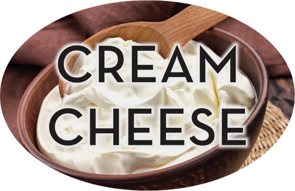 Cream Cheese Flavor Labels, Cream Cheese Flavor Stickers
