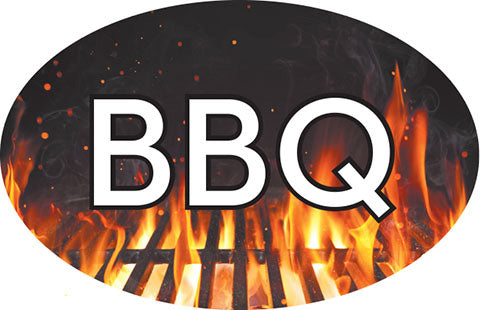BBQ Flavor Labels, BBQ Flavor Stickers