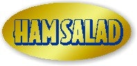 Ham Salad Foil Labels, Ham Salad Stickers