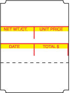 Avery Berkel CX20/CX30 65mm Scale Label Perfed #1472P