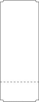 Avery Berkel CX20/CX30 125mm Blank Scale Label with Perf #1474BP