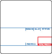 CARDINAL DETECTO DL Series #8020 Ingredient Scale Labels