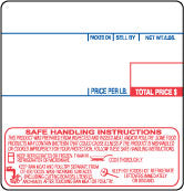 CARDINAL DETECTO #8040 UPC, SHI Scale Labels