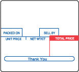 Avery Berkel 623 LS Non-UPC 50mm Scale Labels #1492