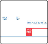 Digi DP-120/SM-70/SM-25 Scale Labels 1,100 Label/Roll