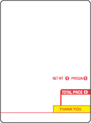 Exact 971/972/973 85mm Meat Scale Labels