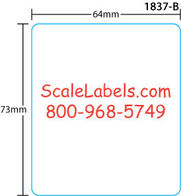 Ishida AC Series BC-3000, BC-4000 Astra 73mm Labels