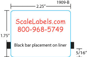 Hobart Quantum/HLX/HTi/HTm 1.75" Blank Scale Labels