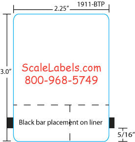 Hobart Quantum/HLX/HTi/HTm 3" Scale Label with t perf #1911BTP