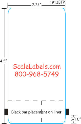 Hobart Quantum/HLX/HTi 4.5" Scale Labels with Perf QWU450