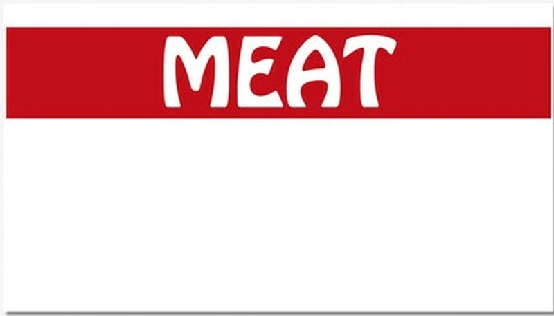 MEAT Red Price Gun Labels FG-119 for Monarch Model 1131