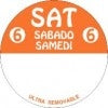 Saturday, Orange Food Rotation Labels 2"