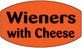 Wieners with Cheese Label, Stickers